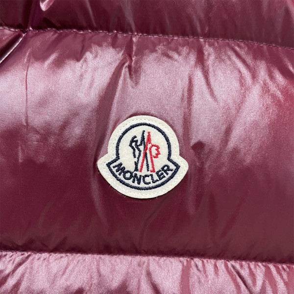 Moncler, Women's Vest, Burgundy