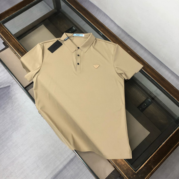 Prada, Men's Polo, Camel