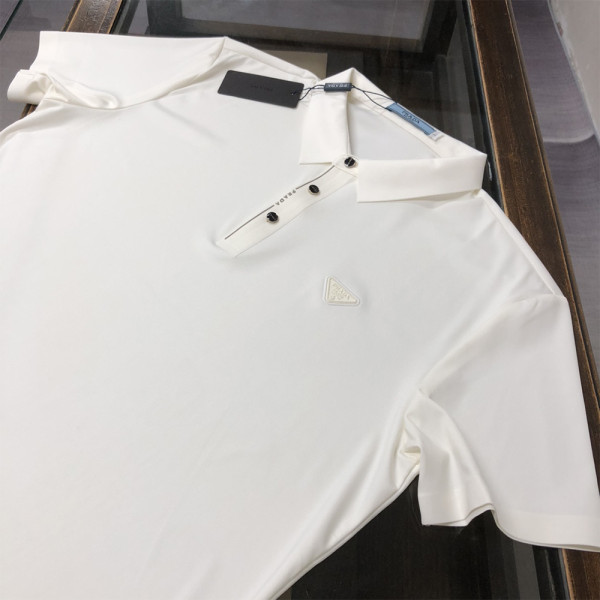 Prada, Men's Polo, White