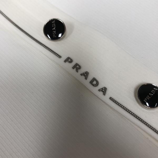 Prada, Men's Polo, White