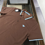 Prada, Men's Polo, Brown
