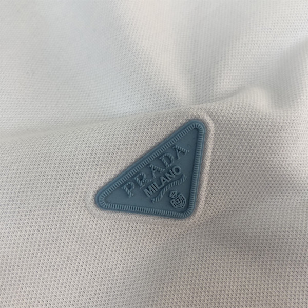 Prada, Men's Polo, White