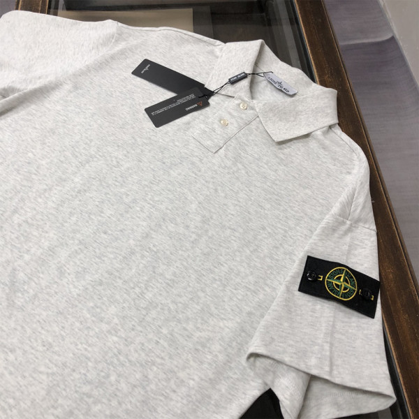Stone Island, Men's Polo, White