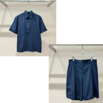 Fendi, Men's Short Suit, Blue