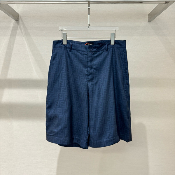 Fendi, Men's Short Suit, Blue