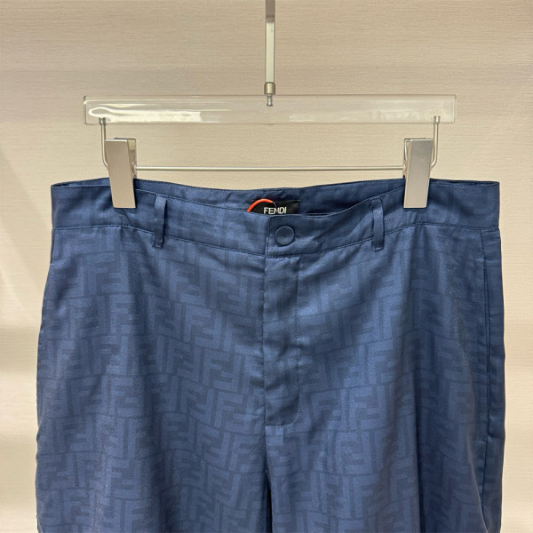 Fendi, Men's Short Suit, Blue