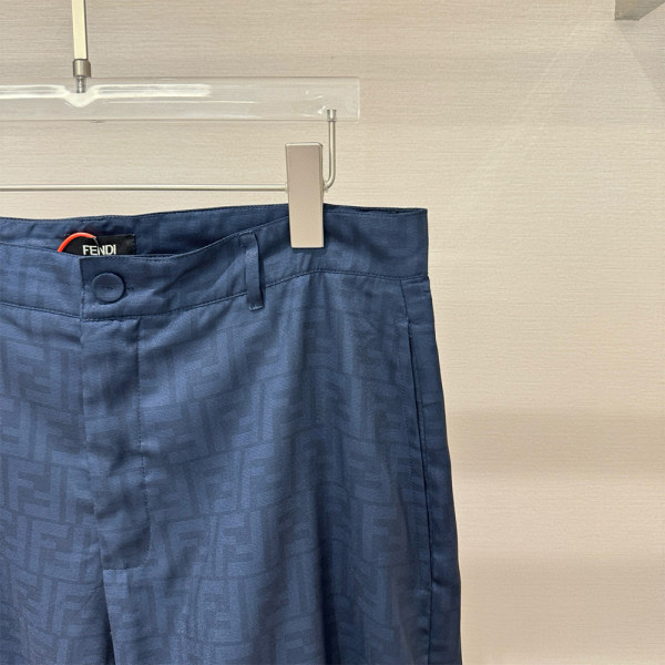 Fendi, Men's Short Suit, Blue