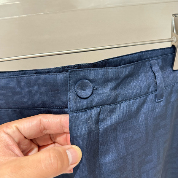 Fendi, Men's Short Suit, Blue