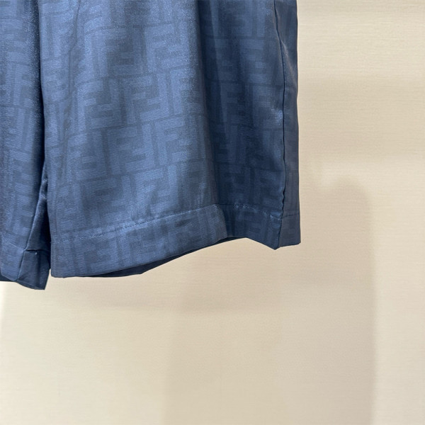 Fendi, Men's Short Suit, Blue