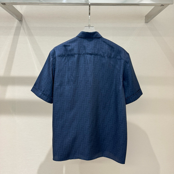 Fendi, Men's Short Suit, Blue
