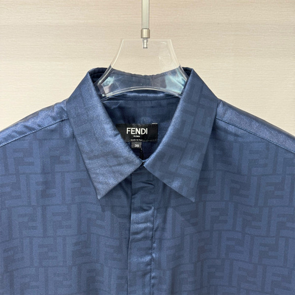 Fendi, Men's Short Suit, Blue