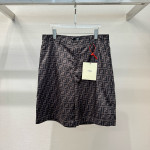 Fendi, Men's Short Suit, Brown