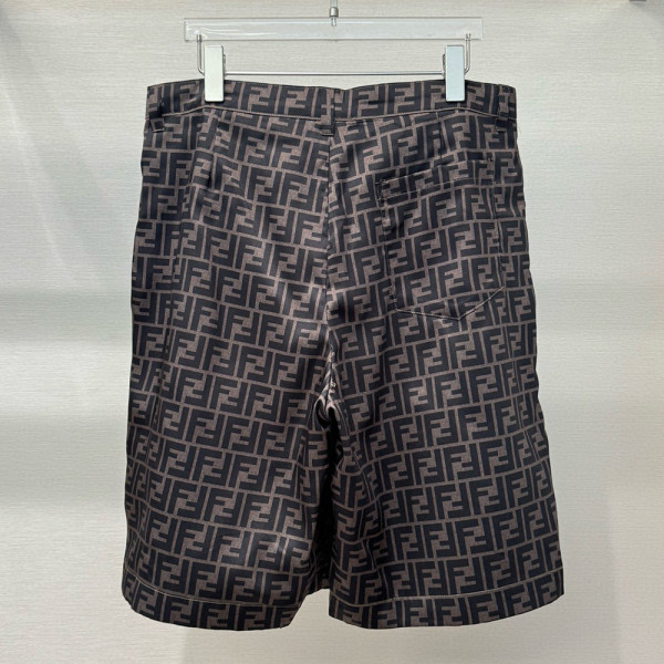 Fendi, Men's Short Suit, Brown
