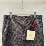 Fendi, Men's Short Suit, Brown