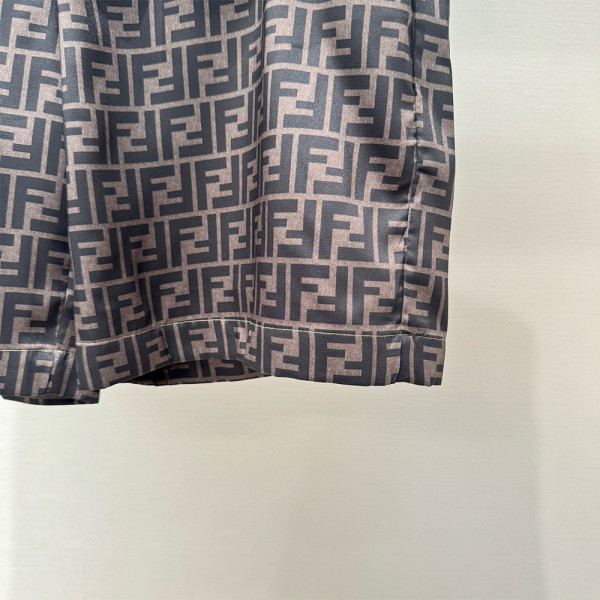 Fendi, Men's Short Suit, Brown
