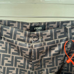 Fendi, Men's Short Suit, Brown
