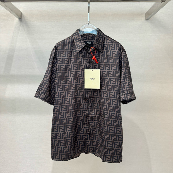 Fendi, Men's Short Suit, Brown