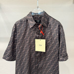 Fendi, Men's Short Suit, Brown
