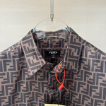 Fendi, Men's Short Suit, Brown