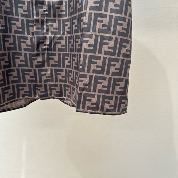 Fendi, Men's Short Suit, Brown
