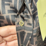 Fendi, Men's Short Suit, Brown