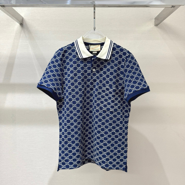 Gucci, Men's Polo, Blue