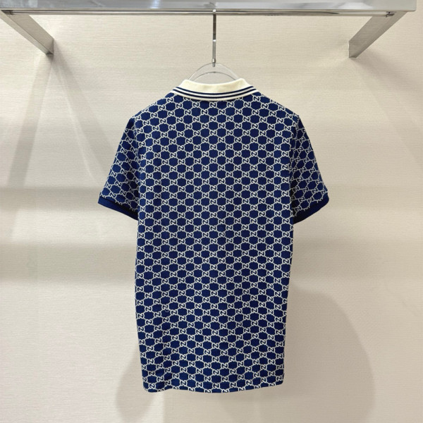 Gucci, Men's Polo, Blue