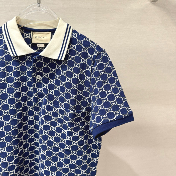 Gucci, Men's Polo, Blue