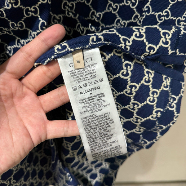 Gucci, Men's Polo, Blue