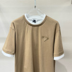 Prada, Men's T-Shirt, Camel
