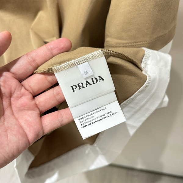 Prada, Men's T-Shirt, Camel