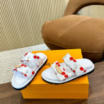 Louis Vuitton, Murakami, Women's Slipper, White