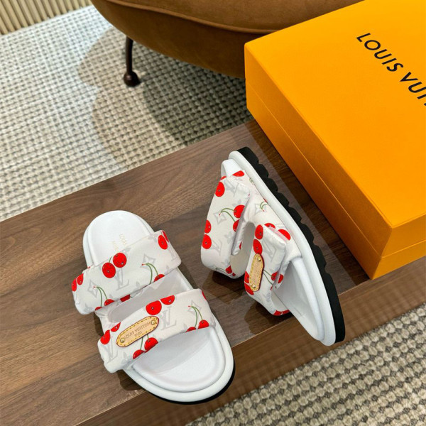 Louis Vuitton, Murakami, Women's Slipper, White