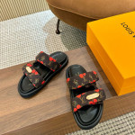 Louis Vuitton, Murakami, Dames Slipper, Bruin
