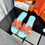 Hermes, Oran, Women's Slipper, Orange