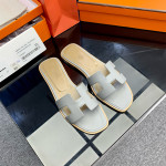 Hermes, Oran, Women's Slipper, Grey
