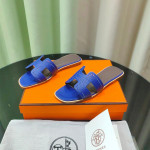 Hermes, Oran, Women's Slipper, Brown