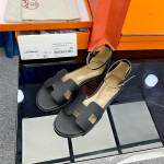 Hermes, Santorini, Women's Sandal, Black