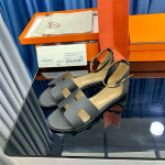 Hermes, Santorini, Women's Sandal, Black