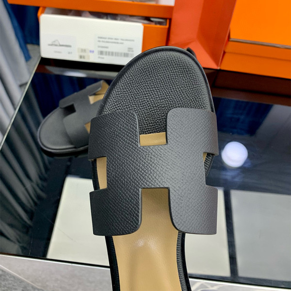Hermes, Santorini, Women's Sandal, Black