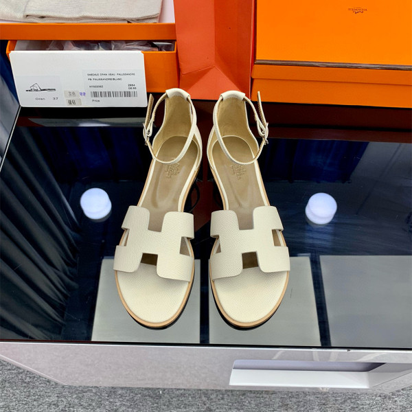 Hermes, Santorini, Women's Sandal, Beige