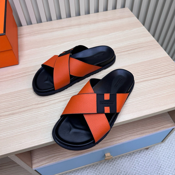 Hermes, Men's Slipper, Orange