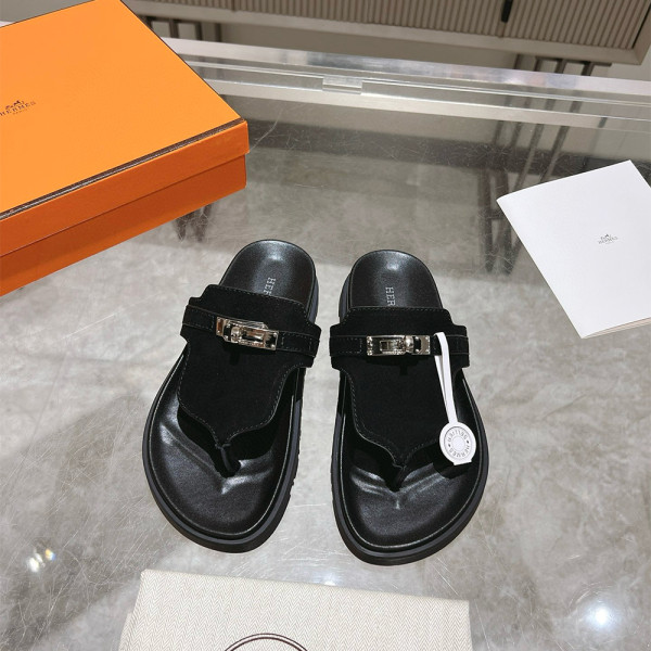 Hermes, Empire, Men's Slipper, Black