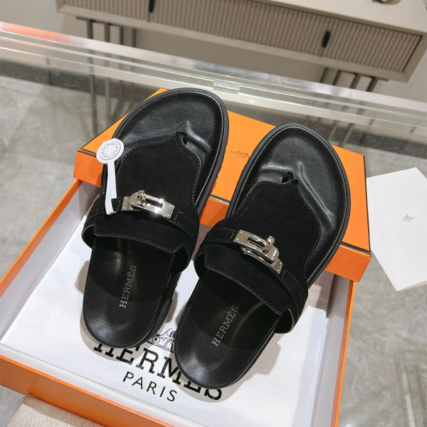 Hermes, Empire, Men's Slipper, Black