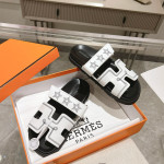 Hermes, Chypre, Men's Slipper, White