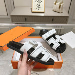 Hermes, Chypre, Men's Slipper, White
