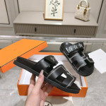 Hermes, Chypre, Men's Slipper, Black