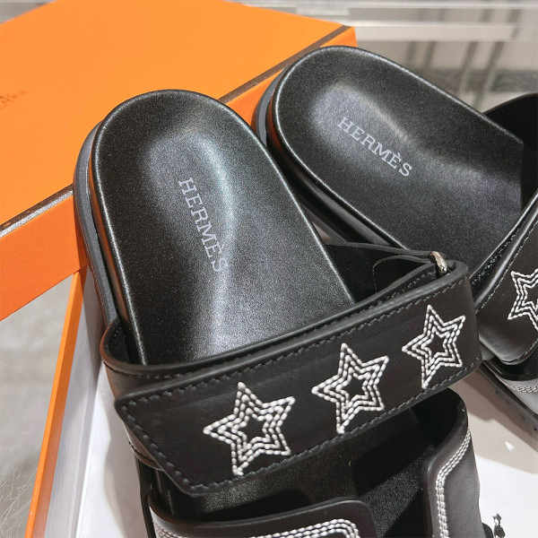 Hermes, Chypre, Men's Slipper, Black