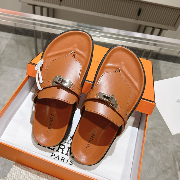 Hermes, Empire, Men's Slipper, Camel