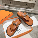 Hermes, Empire, Men's Slipper, Camel